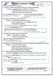 English Worksheet: PRESENT PERFECT