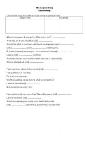 English Worksheet: The logical song