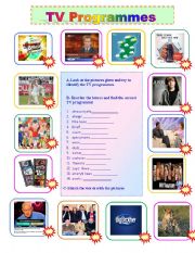 English Worksheet: TV Programmes