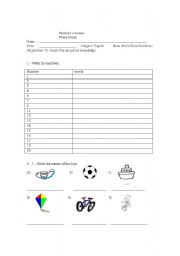 English Worksheet:  I have a BIG toy!