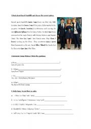 English Worksheet: cast of Harry Potter -revision