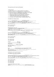 English worksheet: Upper intermediate song work-The man who cant move