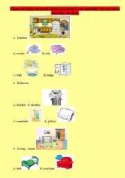 English worksheet: Inside your House