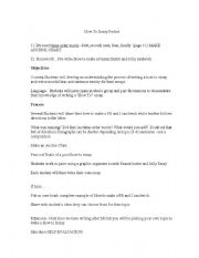 English worksheet: MINI Lesson- How to write a 