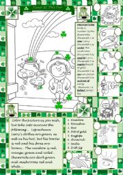 St. Patricks Day coloring!