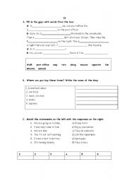 English Worksheet: shopping-test for 7th graders part 2 (1/3)