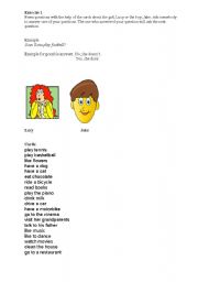 English Worksheet: Simple Present Exercise