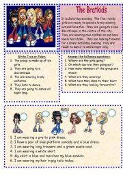 English Worksheet: The Bratkids