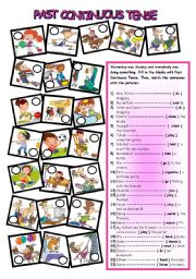 English Worksheet: PAST CONTINUOUS TENSE