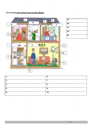 Vocabulary exercise - house