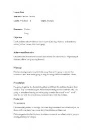 English Worksheet: Animals  