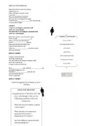 English Worksheet: Song: Material Girl (GENDER GAP)