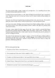 English Worksheet: acid rain