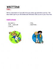 English worksheet: YOUR DESCRIPTION