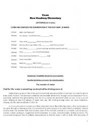 English Worksheet: New Headway Elementary Final Test