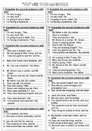 English Worksheet: the use of 