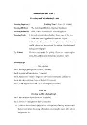 English Worksheet: Introducing and greeting