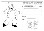 English worksheet: Character description