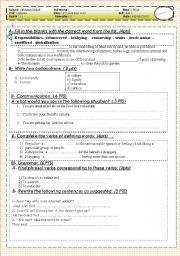 English Worksheet: Quiz for 2nd year Bac - Morocco