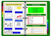 English Worksheet: WEATHER