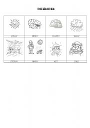 English worksheet: The weather