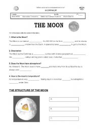 English Worksheet: The Moon 