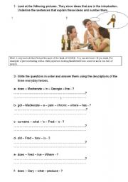 English Worksheet: HEROES Part 3 reading comprehension and grammar