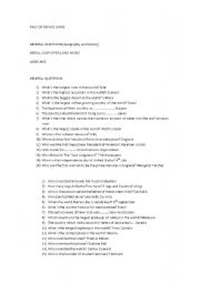English Worksheet: pass or repass game