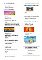 The Simpsons Movie_worksheet