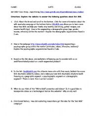 English Worksheet: Got Milk Case Study - Marketing