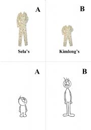English Worksheet: compare between two picture