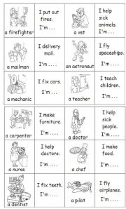 English Worksheet: memory game