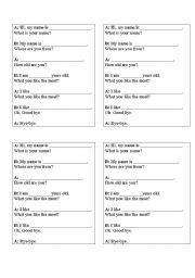 English worksheet: Interview 