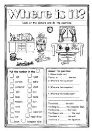 English Worksheet: Where is it?