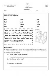 English Worksheet: phonics