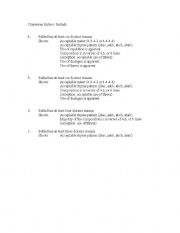 English Worksheet: Ballad Rubric