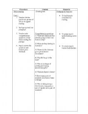 English Worksheet: lesson plan-reading