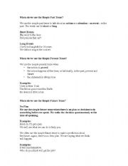 English Worksheet: Tenses
