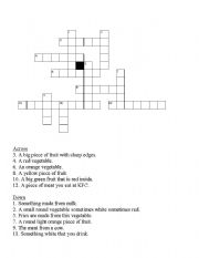 English worksheet: Animals Crossword