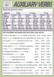 AUXILIARY VERBS