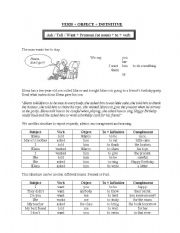 English Worksheet: Verb + Object + Infinitive