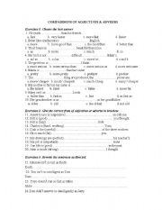 English Worksheet: Comparisons