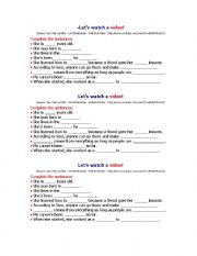 English Worksheet: Susan Mais profile
