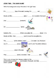 English worksheet: THE SNOW GLOBE