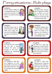 Past Tense Role Play Cards ESL Adults