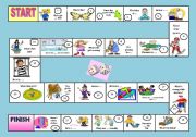 English Worksheet: BOARDGAME