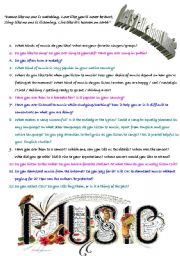 English Worksheet: Muic