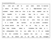 English Worksheet: forming questions (verb to be)