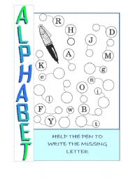 English Worksheet: ALPHABET