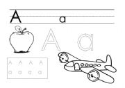 English Worksheet: Letter A